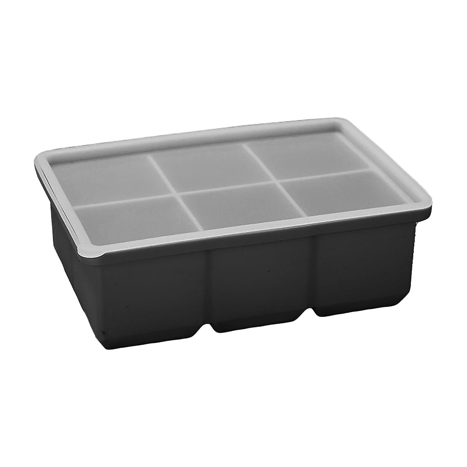 Silicone Ice Cube Tray DIY Transparent Lid Thickened Interlayer 4/6/8 Grids Ice Cube Making Tool