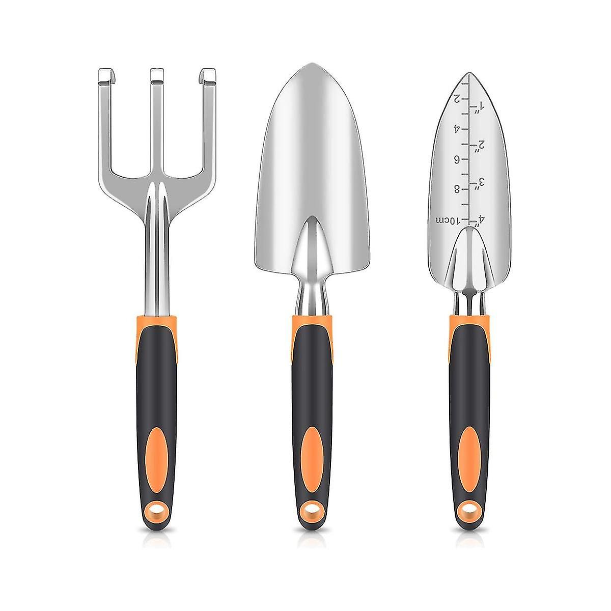 Garden Tool Set, Heavy Duty And Lightweight Aluminium Alloy Tools With Non- Ergonomic Handle, Garde