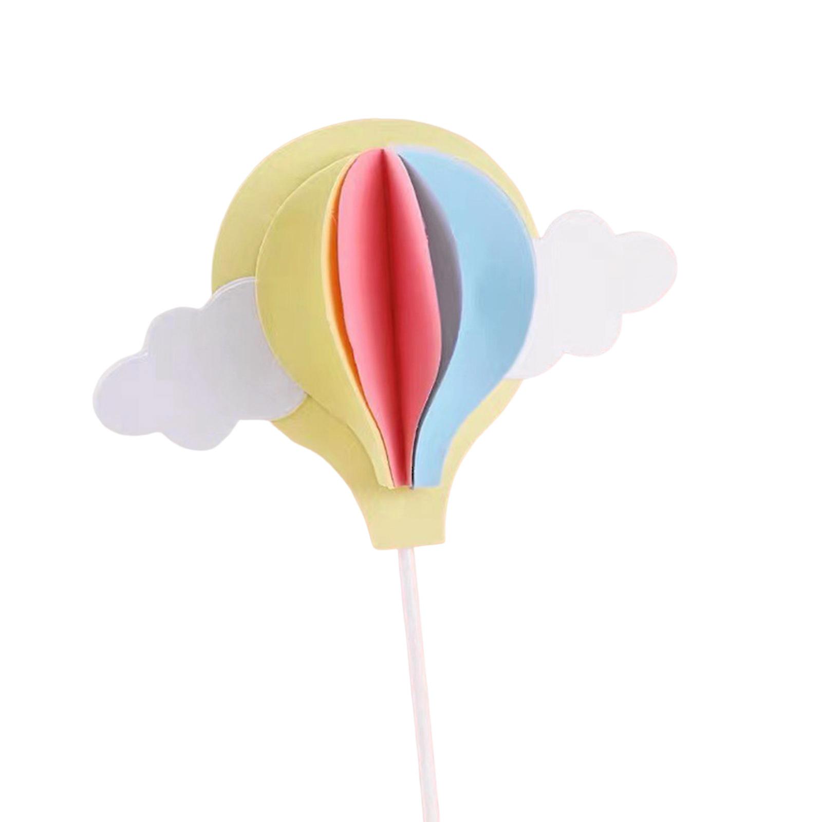 Hot Air Balloon Cupcake Topper Plug-in Creative Cartoon Decoration For Valentine's Day Birthday