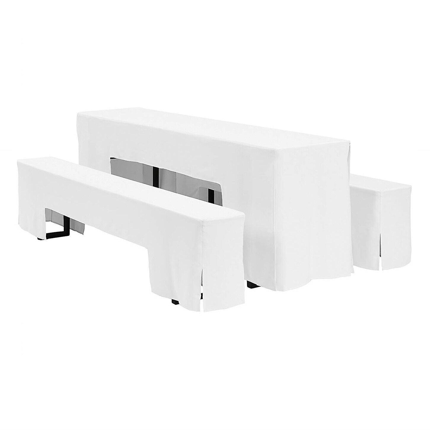 Large Polyester Beer Table Bench Cover Set