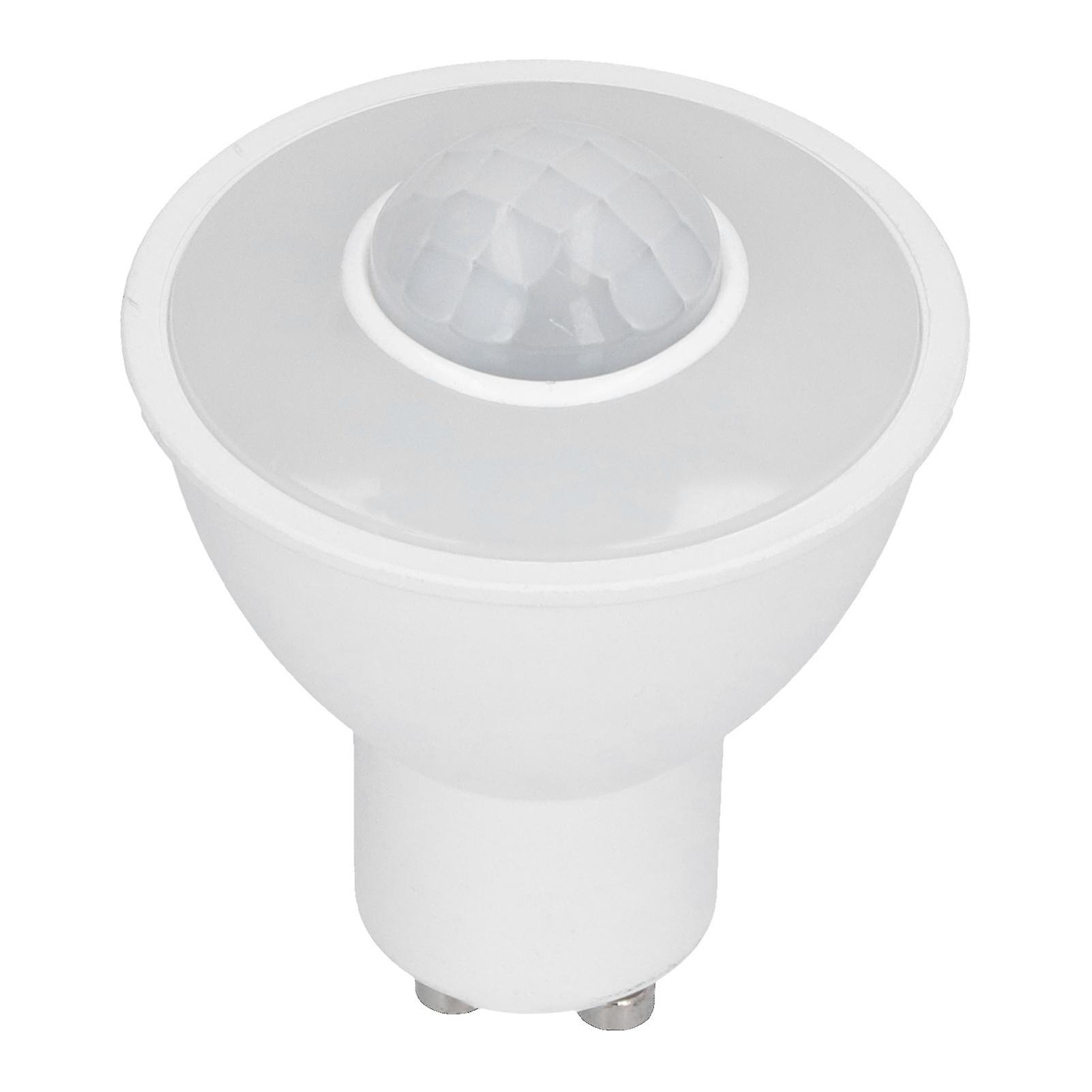 Ampoule LED GU10 à détection infrarouge, 5 W, 500 lm, pour plafond, couloir, AC100-240 V, lumière blanche