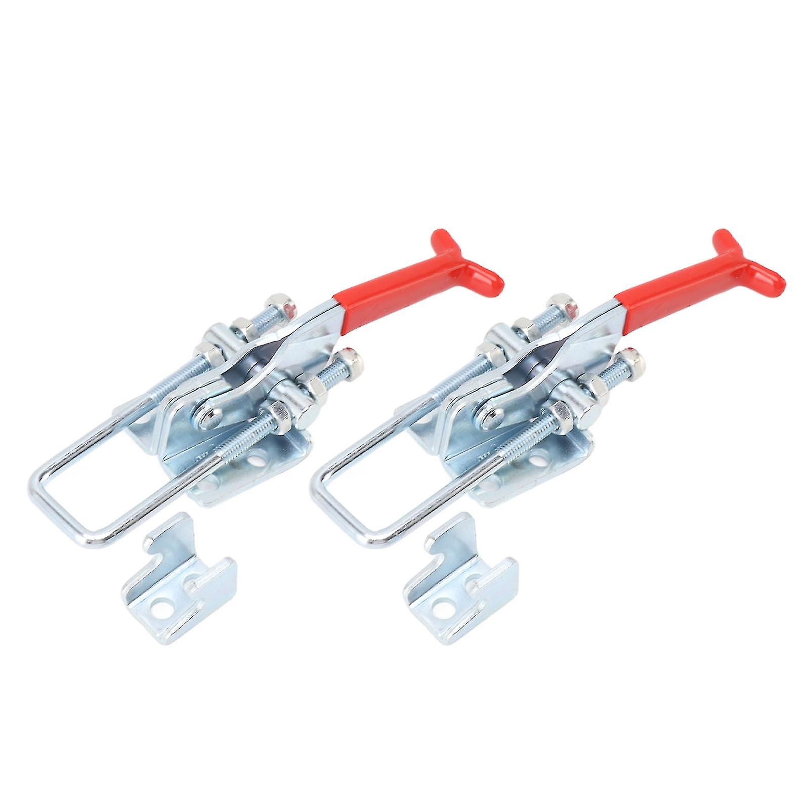 2-Pack Heavy Duty Toggle Clamps with U Bolts for Secure Box & Door Fixturing