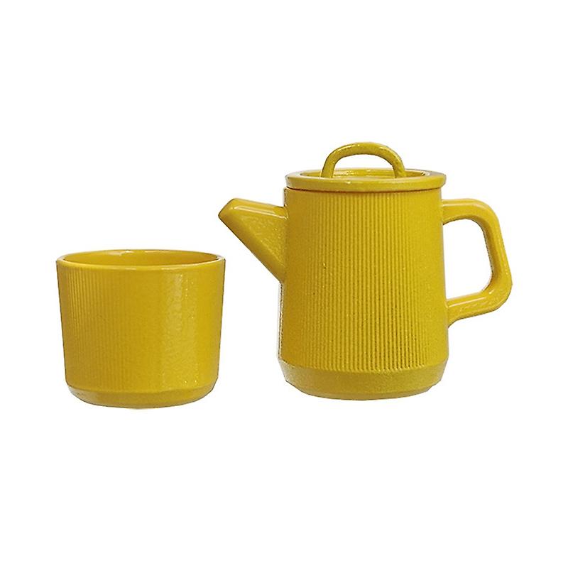 1/6 Dollhouse Simulated Kettle Cups Set Dollhouse Mini Kitchen Accessories