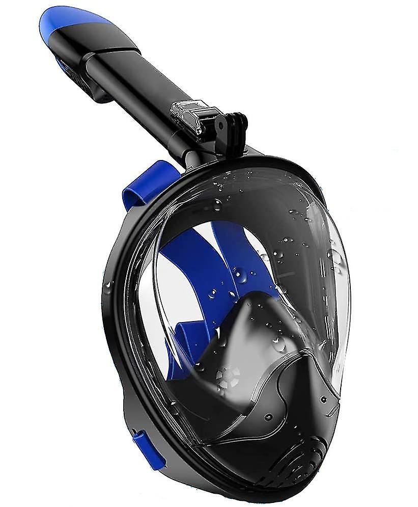 L-xl Balck Anti-fogging Anti-leak Full Face Snorkel Mask For Adults, L-xl Az21895