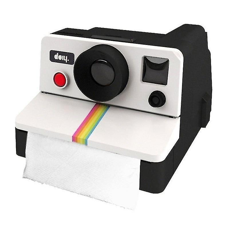 Facial Tissue Holders Creative Tissue Box Retro Polaroid Camera Shape Tissue Boxes