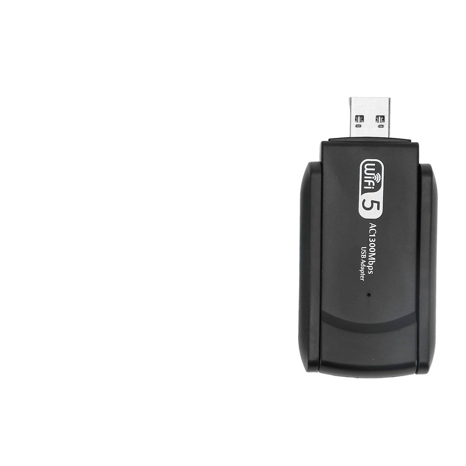 USB Wi-Fi Adapter 1300Mbps 2.4GHz 5GHz High Speed USB 3.0 Plug and Play for Phone, Tablet, Laptop