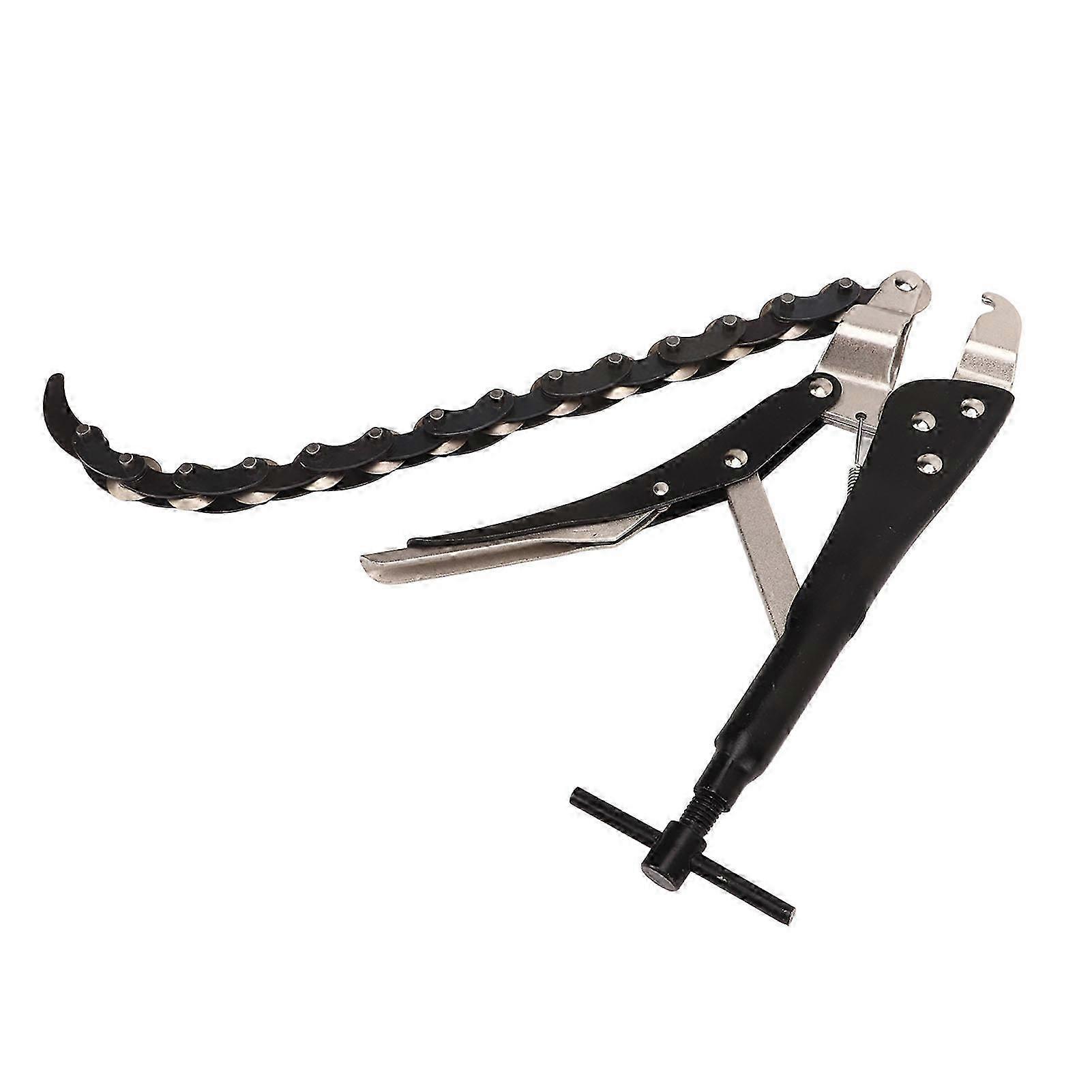 Locking Chain Pliers Clamp 15 Chains Vise Wrench Pipe Cutter Tool Aluminium Alloy