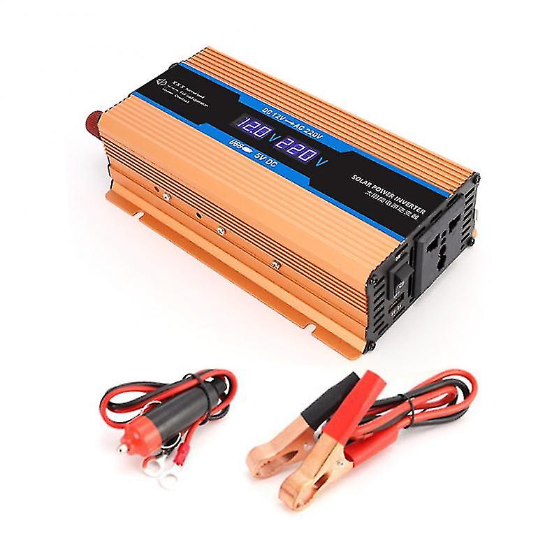 4000 W / 6000 W Inversor 12 V bis 220 V 2000 W 220 Langlebiges LCD-Display Dual 2 USB EU Car-hy