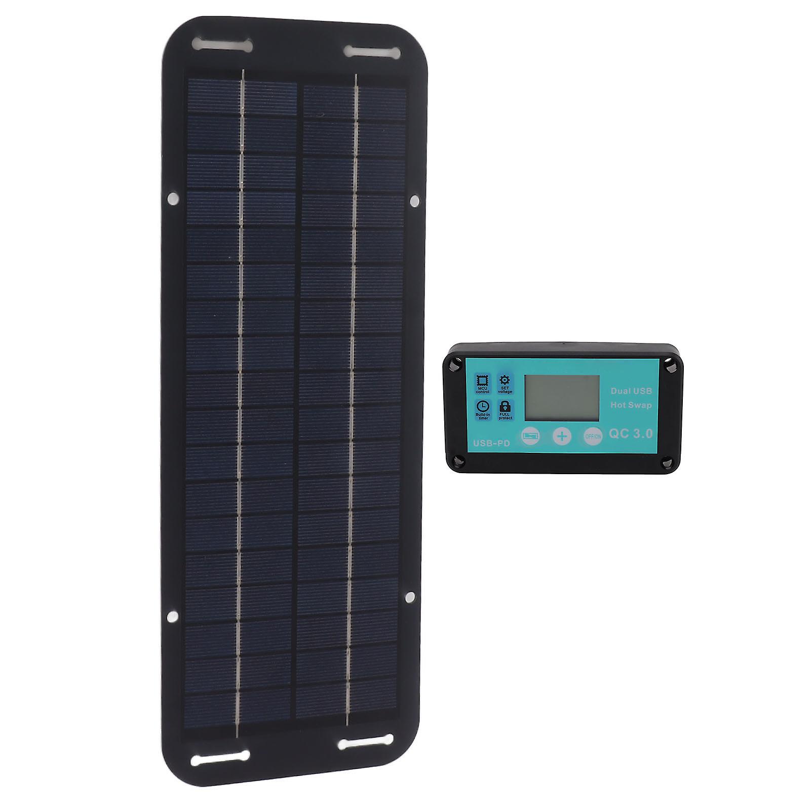 20w Solar Panel Kit, DC 12V/24V Solar Cell Charging Kit with Waterproof MPPT Controller, for RV Home Vehicle Travel Camping