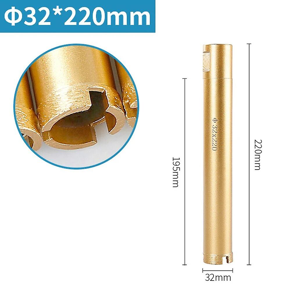 1pcs Diamond Wet Core Bit 220mm Length Concrete Marble Air Conditioning Drilling M22 Interface Cutting Head Core Drill Tools~14513