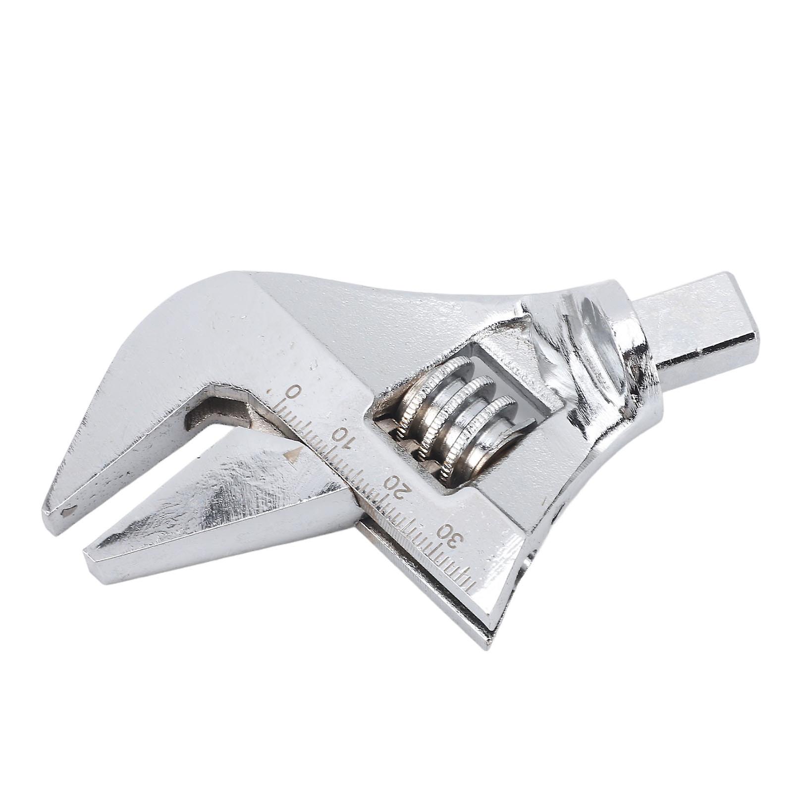 Adjustable wrench head industrial-grade torque, extra-large opening