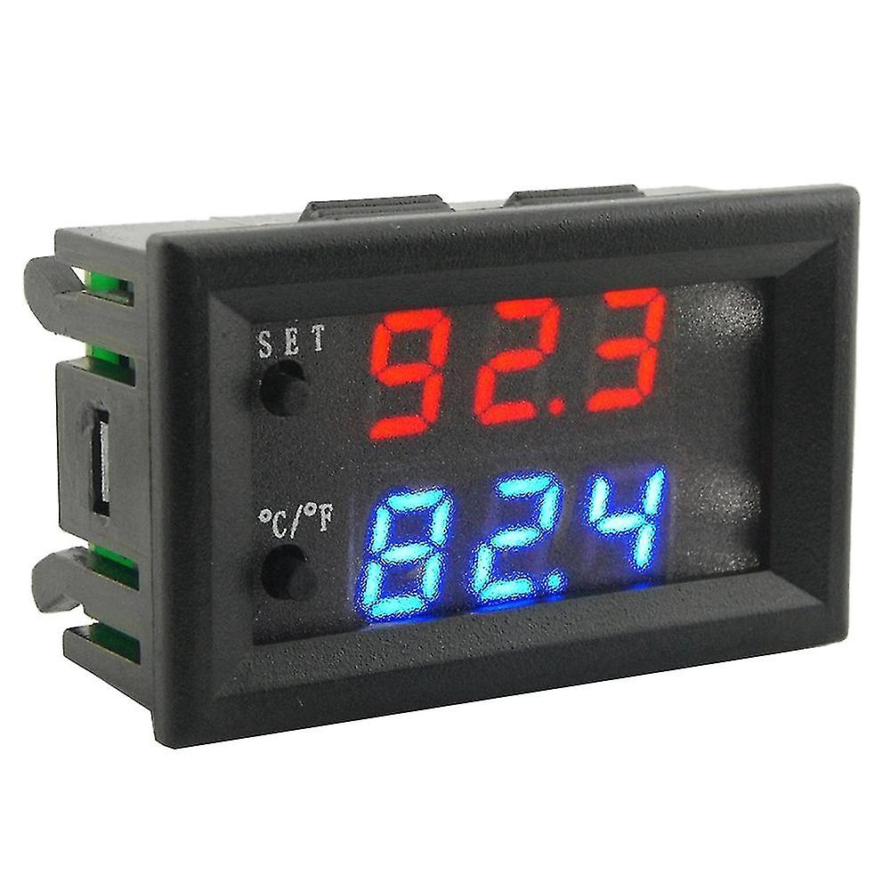 W2809 12v Ac110-220v Probe Line Digital Temperature Control Led Display Thermostat With Heat/coolin