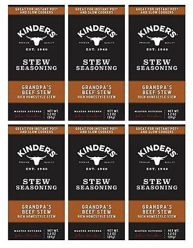 Kinder's Grandpa's Beef Stew Seasoning Mix 6 Pack