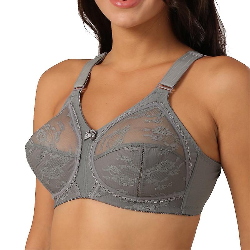 Ladies Plus Size Bra Minimiser Lace Full Coverage