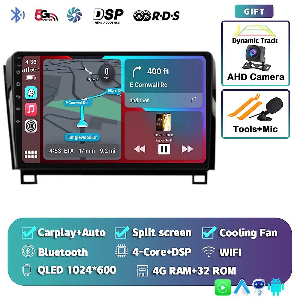Android 13 Carplay Auto For Toyota Tundra Xk50 2007 - 2013 Sequoia Xk60 2008 - 2017 Car Radio Multimedia Player Stereo Video Dsp