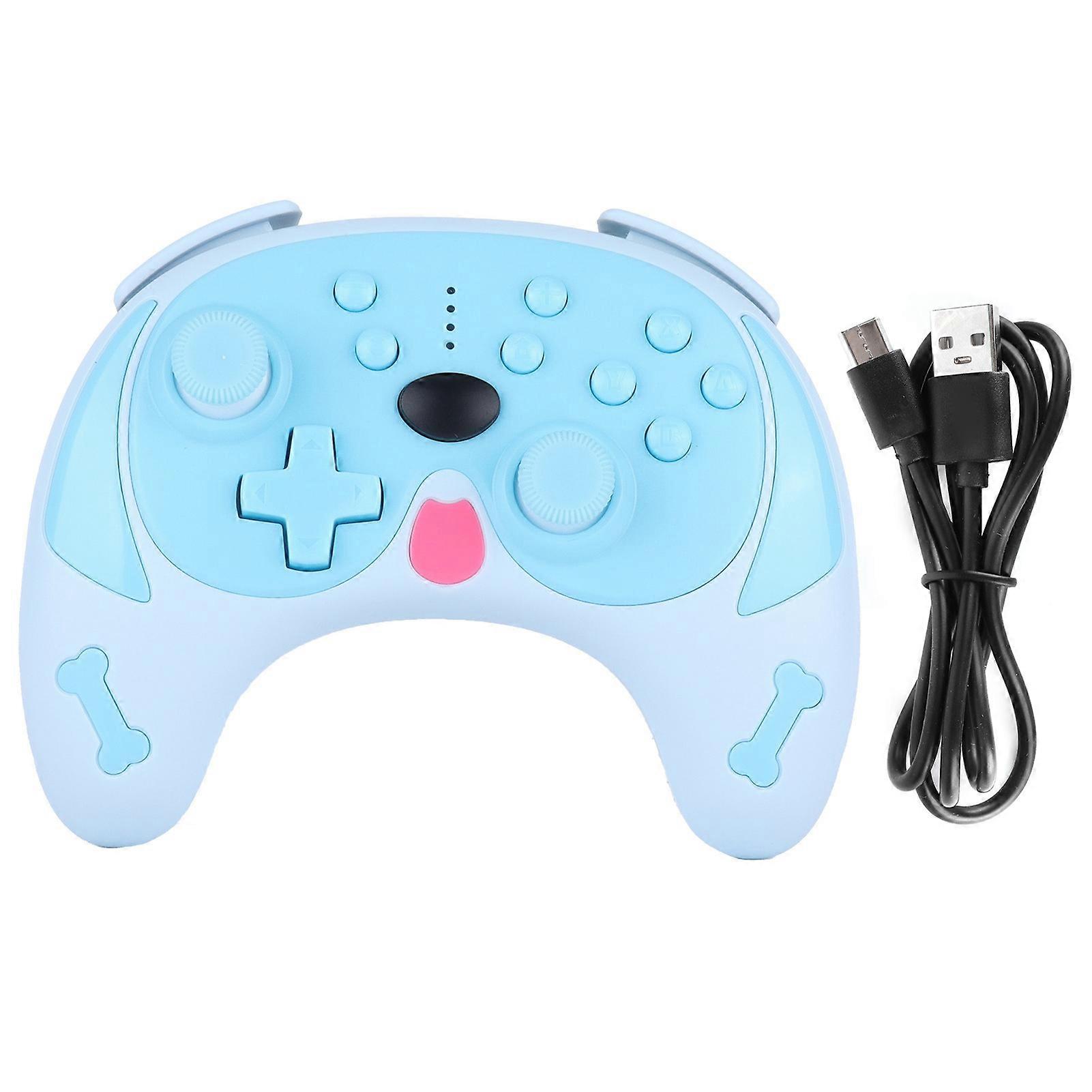 Gamepad With Joystick Wireless Gaming Controller With Dual Motors Vibration For Switchblue