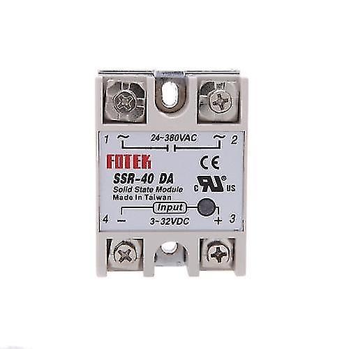 Relés De Estado Sólido SSR-40DA 40A, 3-32V DC A 24-380V AC - Para Arduino Y Proyectos Electrónicos