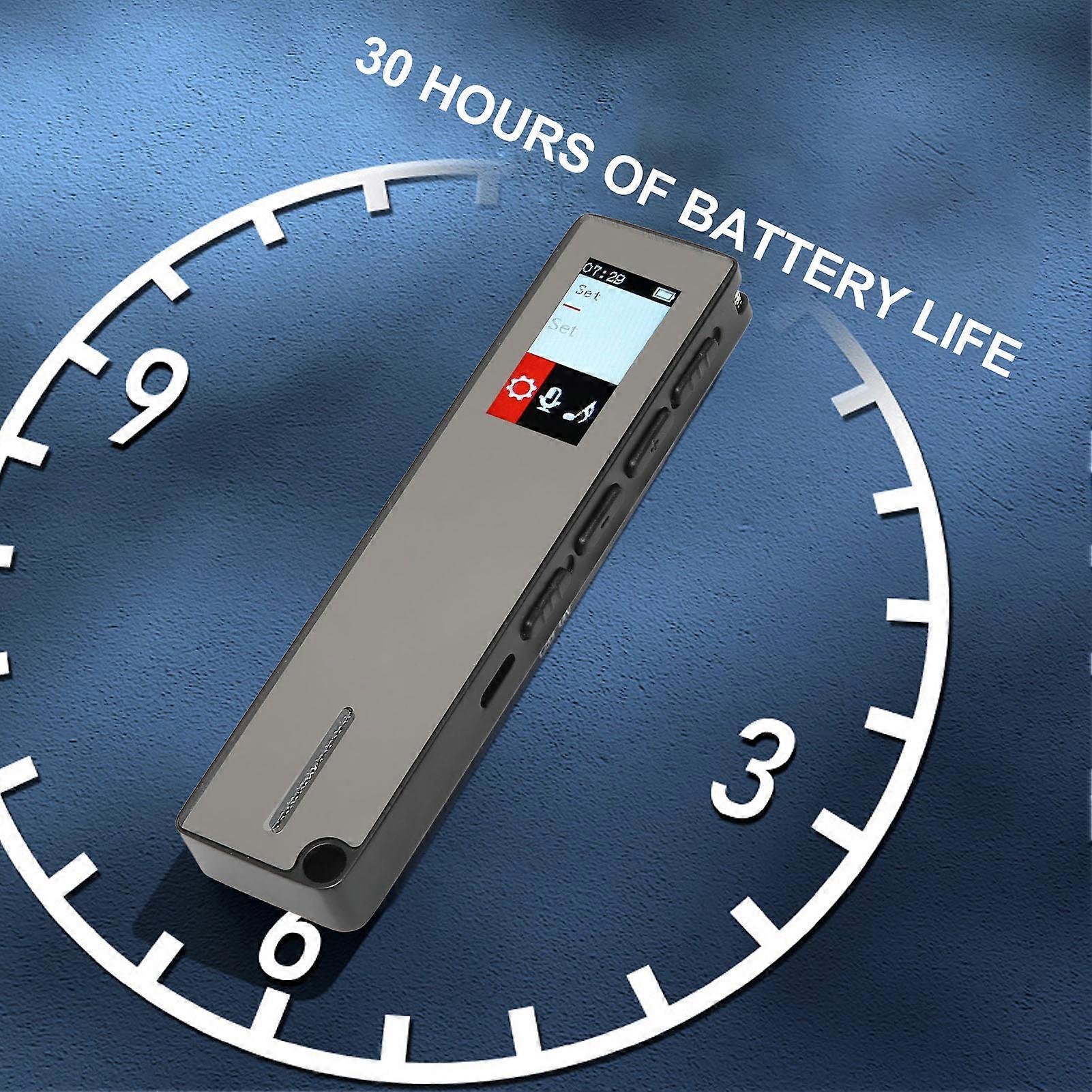 Smart Digital Voice Recorder with Playback Voice Activated Noise Reduction Digital Recording Device for Lecture Meeting 8GB