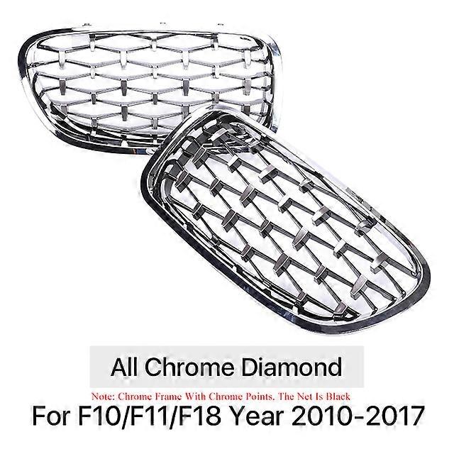 Replacement Gloss Black Double Slat Kidney Grille for F10 5 Series BMW