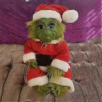 Christmas Grinch Doll Christmas Bady Stuffed Plush Toy Kid Xmas