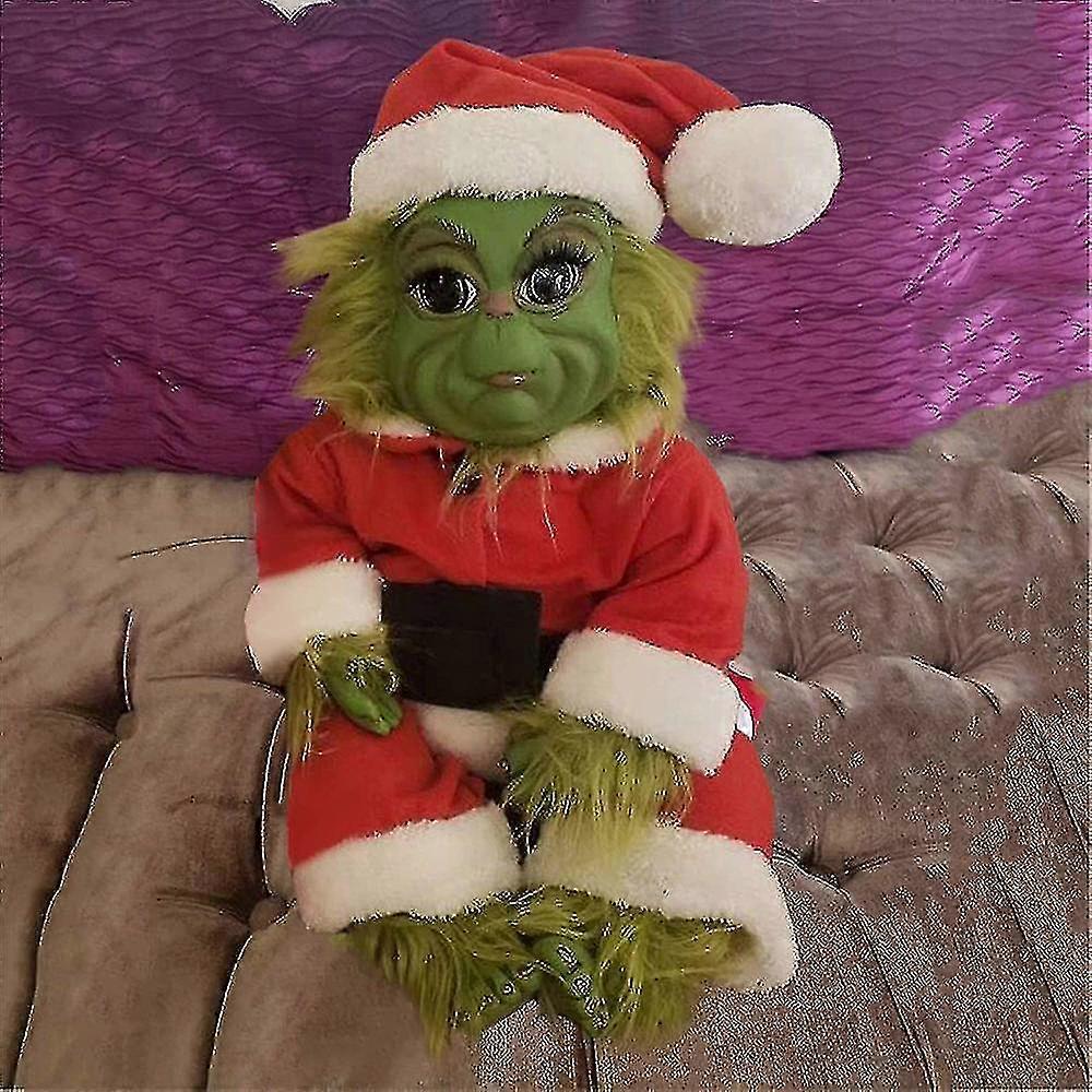 Christmas Grinch Doll Christmas Bady Stuffed Plush Toy Kid Xmas