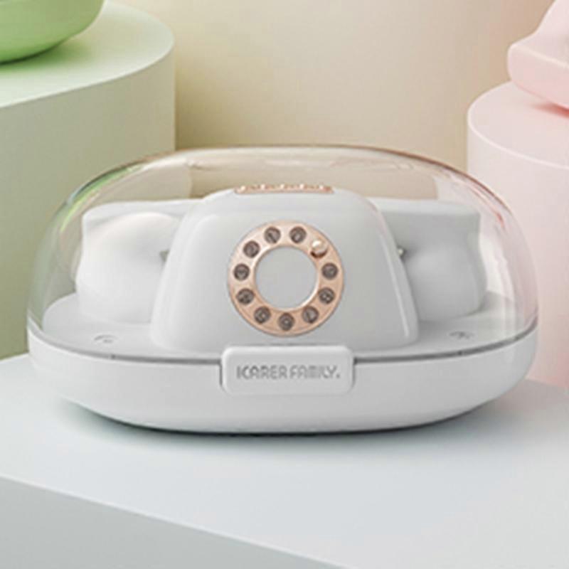 Retro Phone Shape Écouteurs sans fil Bluetooth 5.3 - Blanc