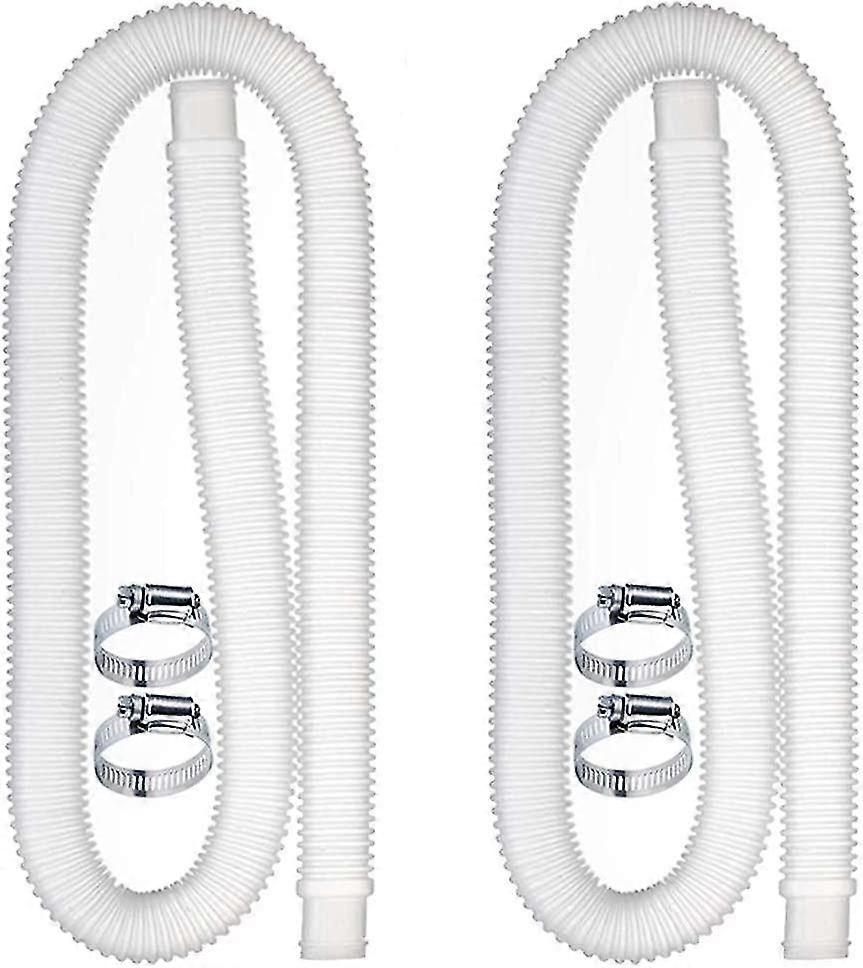 قطع خرطوم استبدال حمام السباحة ، ملحقات خرطوم مضخة الفلتر مع 4 مقاطع معدنية