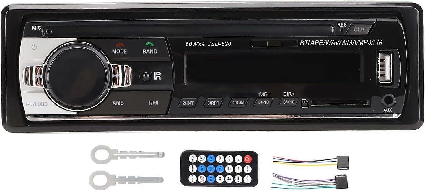 Car Bluetooth MP3 Player, USB 2.0 CD Car Stereo Receiver, DVD Car Radio, Bluetooth Audio & Hands-Free Calling, AI Voice Control, LED Display, AUX Inpu