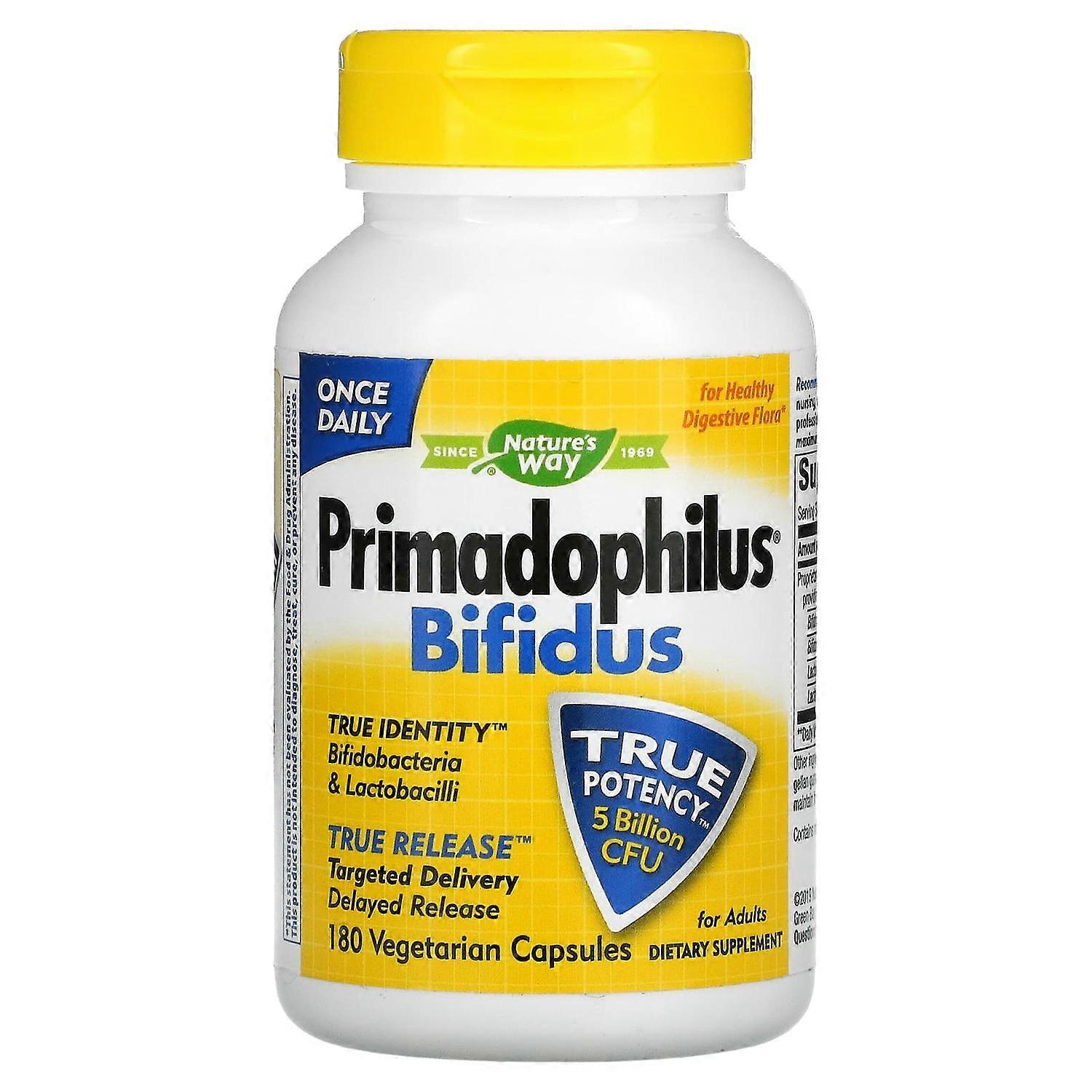 Nature's Way, Primadophilus Bifidus, 5 Billion CFU, 180 Vegetarian Capsules