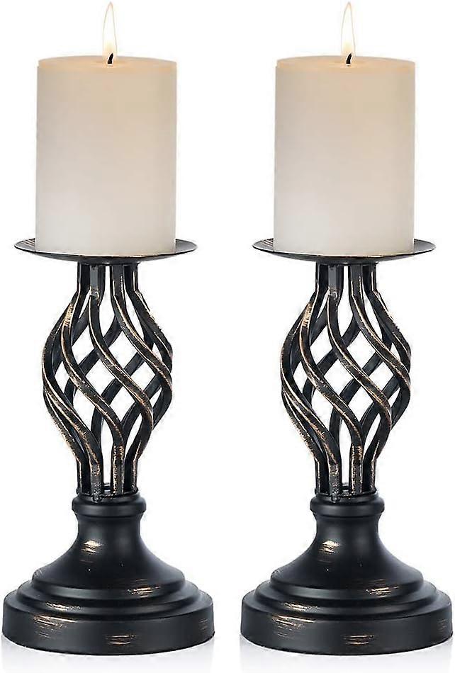 Metal Candlestick  Party Wedding Table Centrepiece, 2 Pieces
