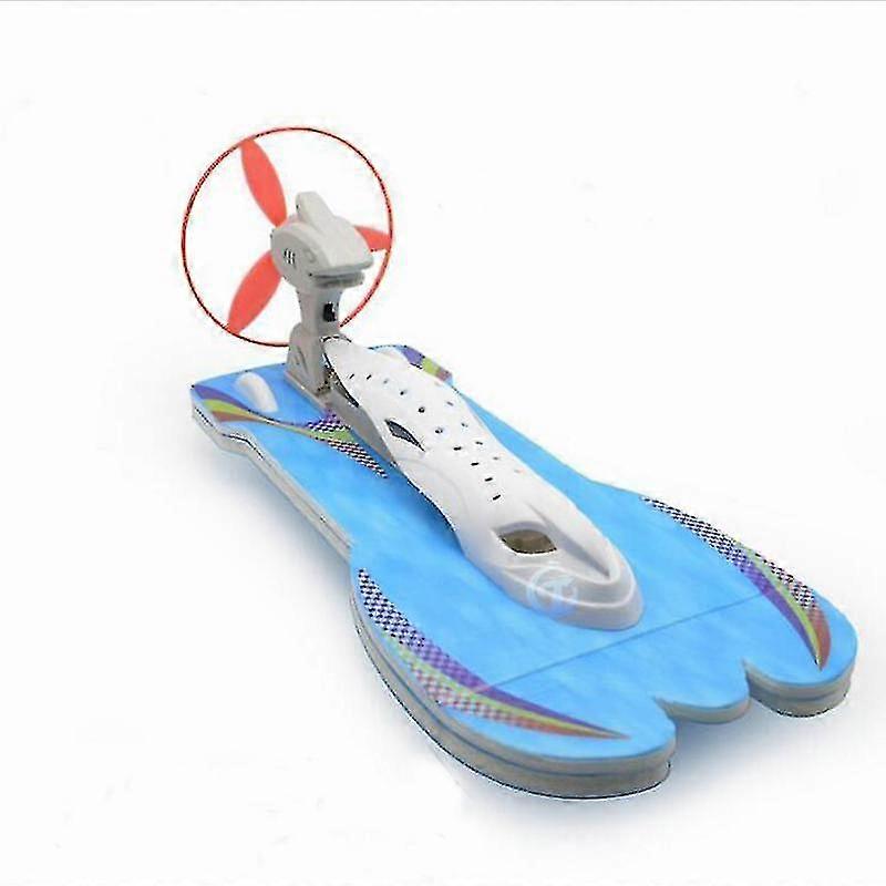 Hmwy-aerodynamic Speedboat Assembly Model Science Technology Wind Energy Experiment Physical