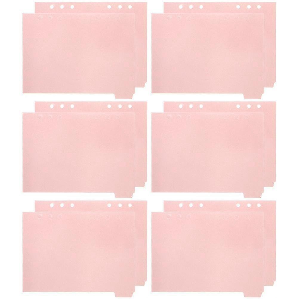 12pcs Professional Binder Dividers Convenient Notebook Dividers Daily Use Tab Dividers