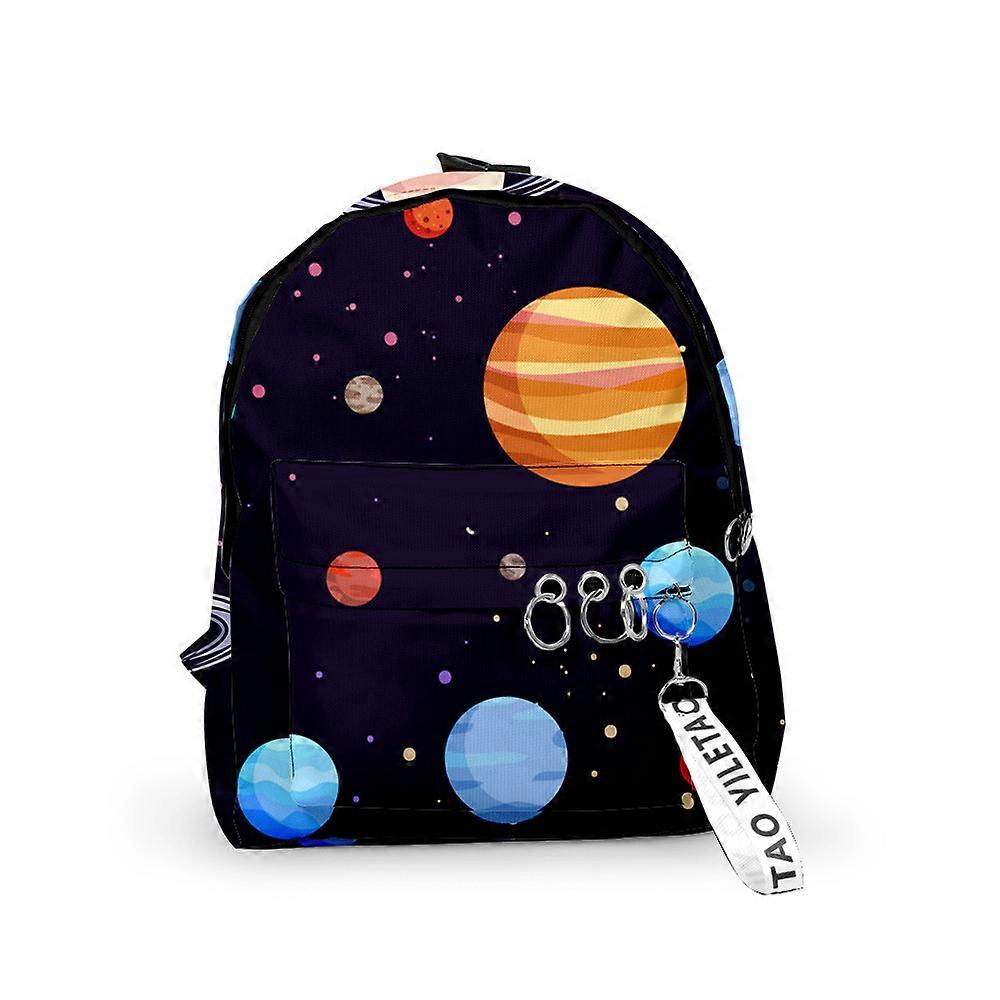 Wekity Children's space planet pattern backpack preschool school bag leisure travel backpack