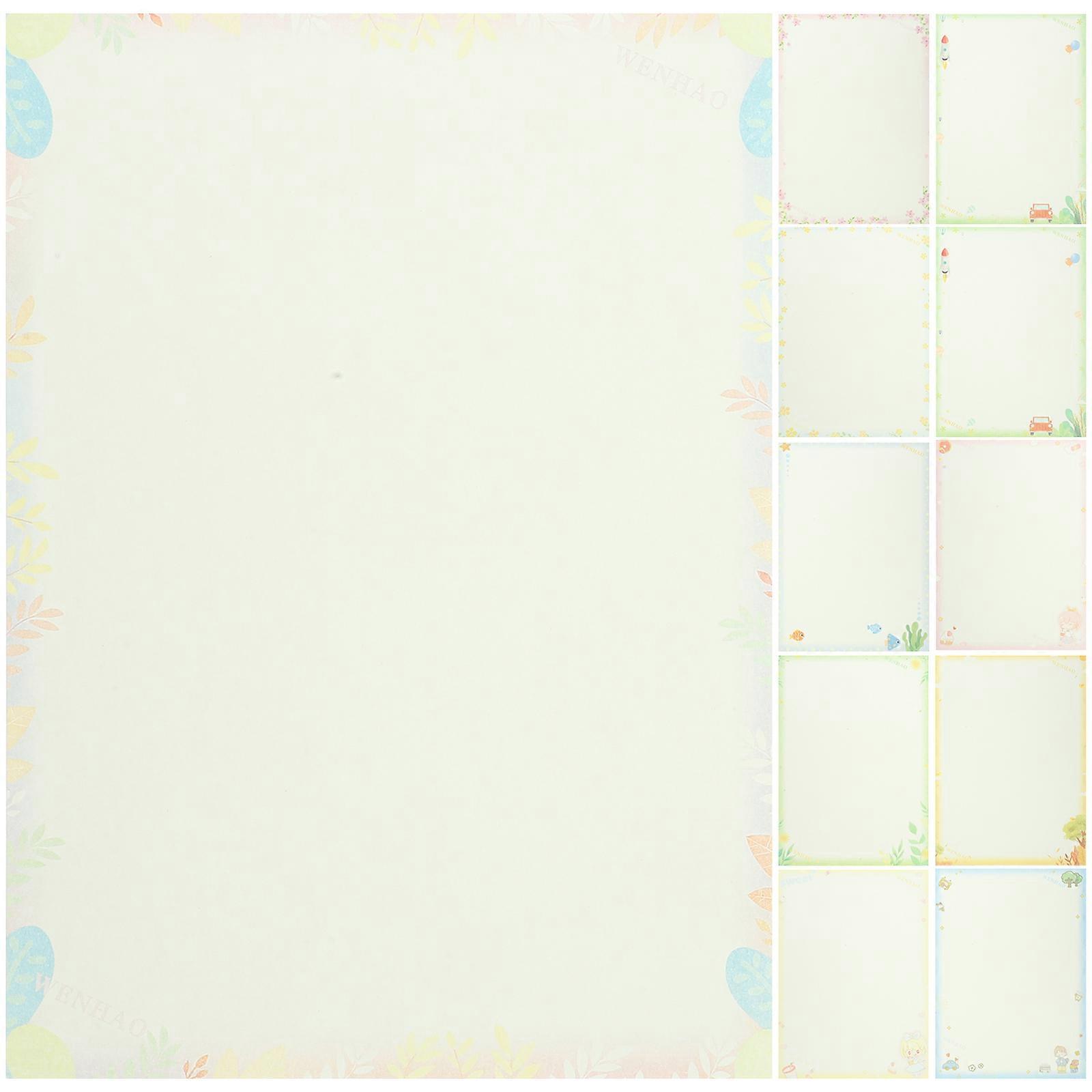 50 Sheets Decorative Printer Paper Delicate Printed Paper Diy Thick Printer Paper(A4)