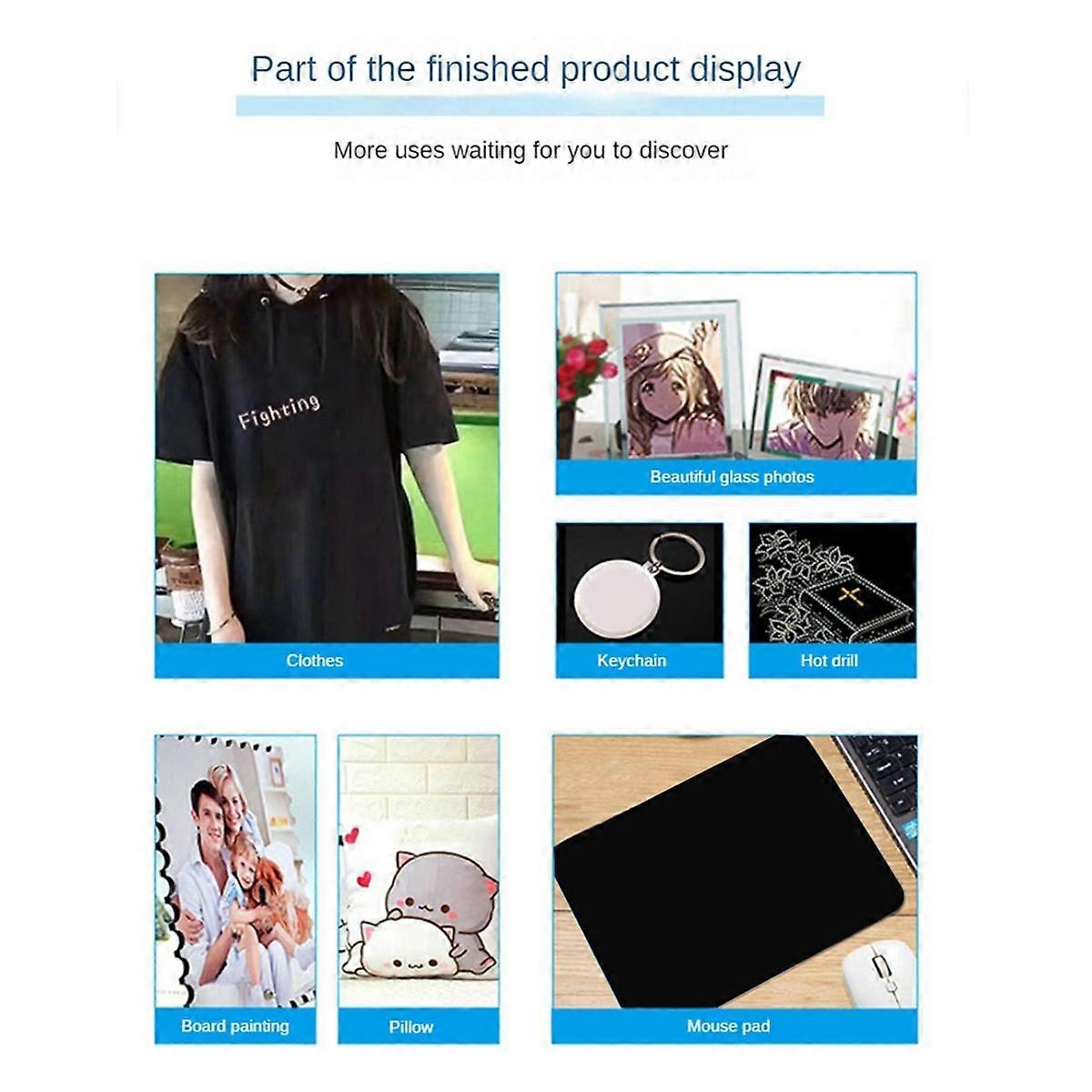 Portable MINI Heat Press Machine DIY Auto Easy Heating Transfer Iron for Clothes Bags Hat -Shirts P