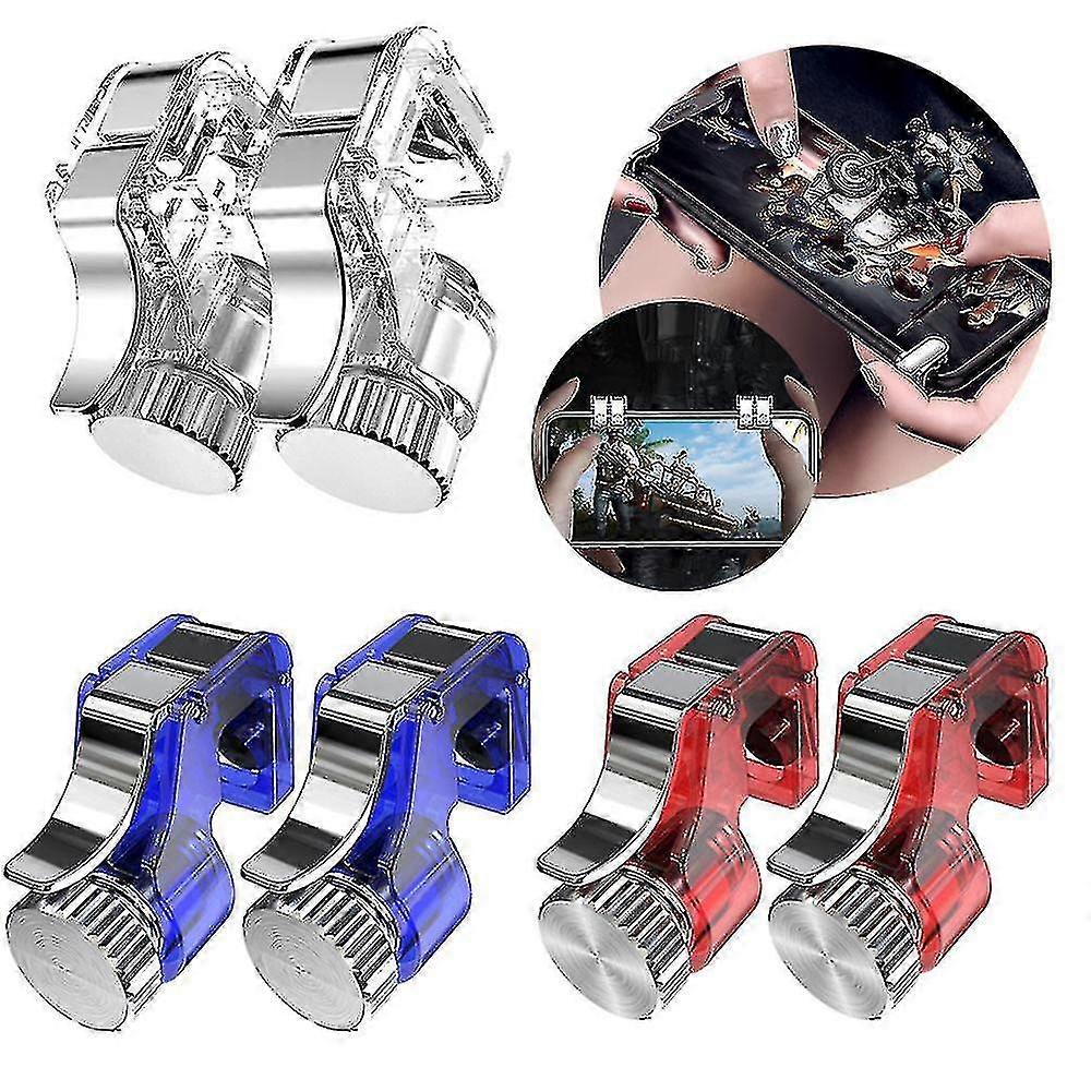 6Pcs Game Controller Trigger For Mobile Mobile Trigger Double Sensitive Aim&shoot Gaming Keys Buttons