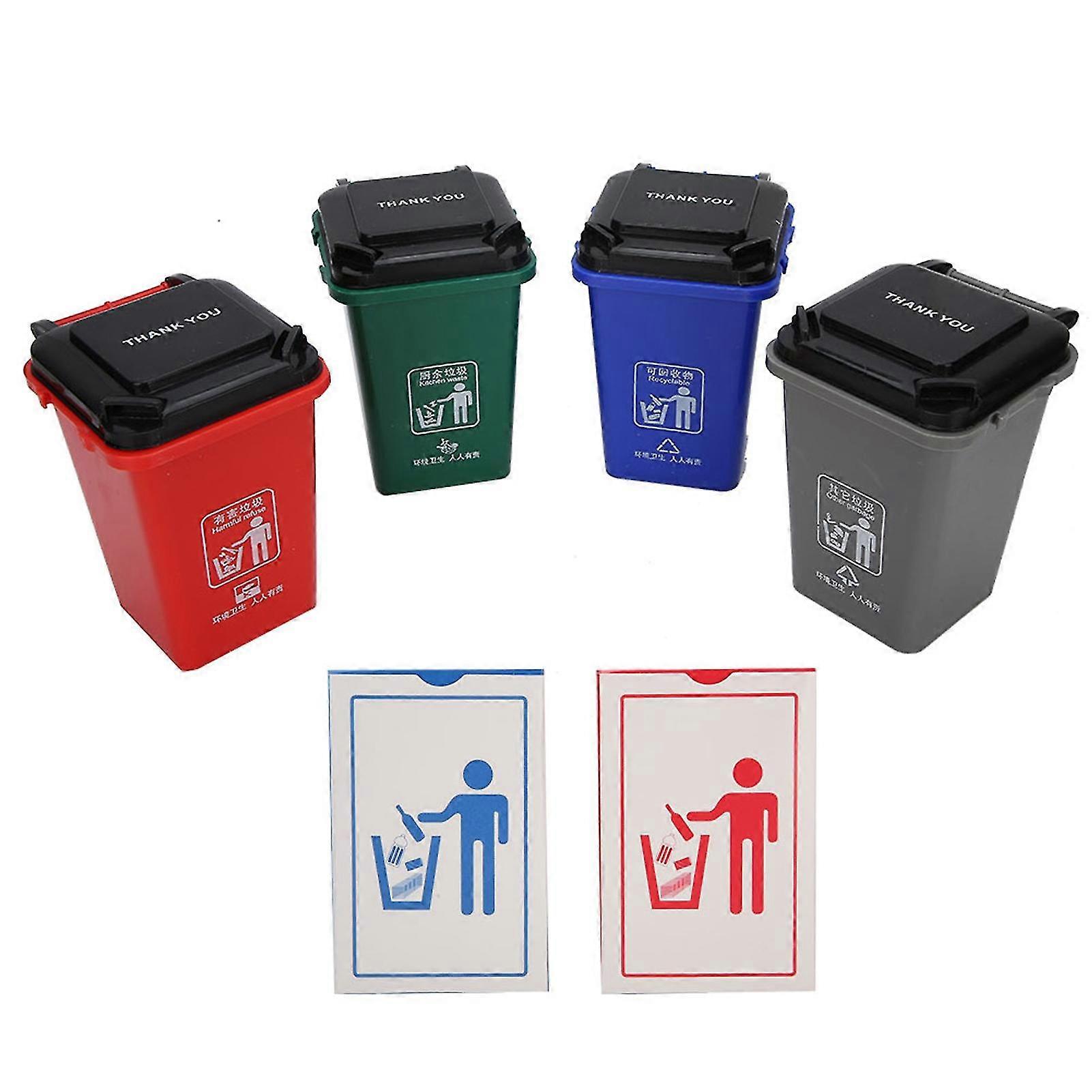 Simulation Trash Can Toy Diy Garbage Bin Model Garbage Sorting Toy Learning Education Toys