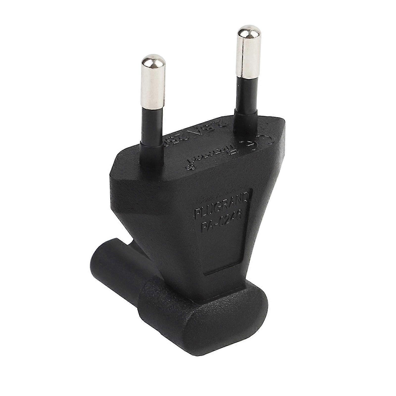 Right Angle Eu To Iec320 C7 Power Adapter 2.5a/250v For Printer Notebook