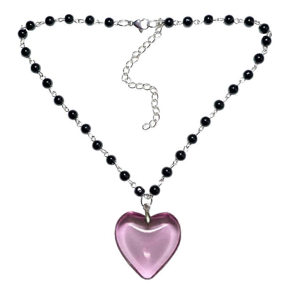 Πολύχρωμο Αγάπη Καρδιά Κολιέ Μόδα Χαριτωμένο Χάντρες Αλυσίδα Περιδέραια Κοσμήματα