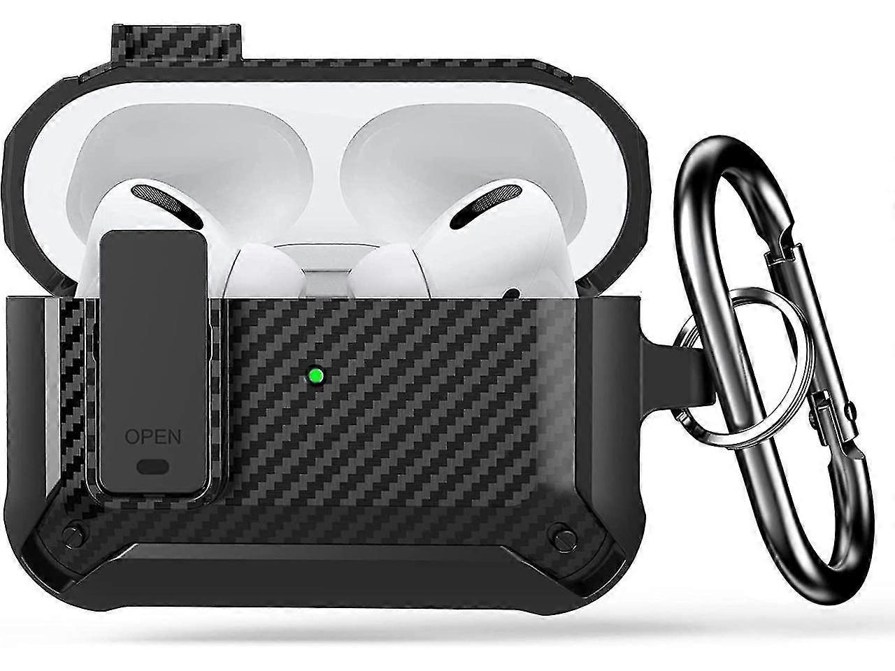 Case For Airpod Pro Case Cover With Lock, Compatible For Airpods Pro 2nd Generation/1st Generation Case (2022/2019), Shockproof Cover For Ipods Pro 2