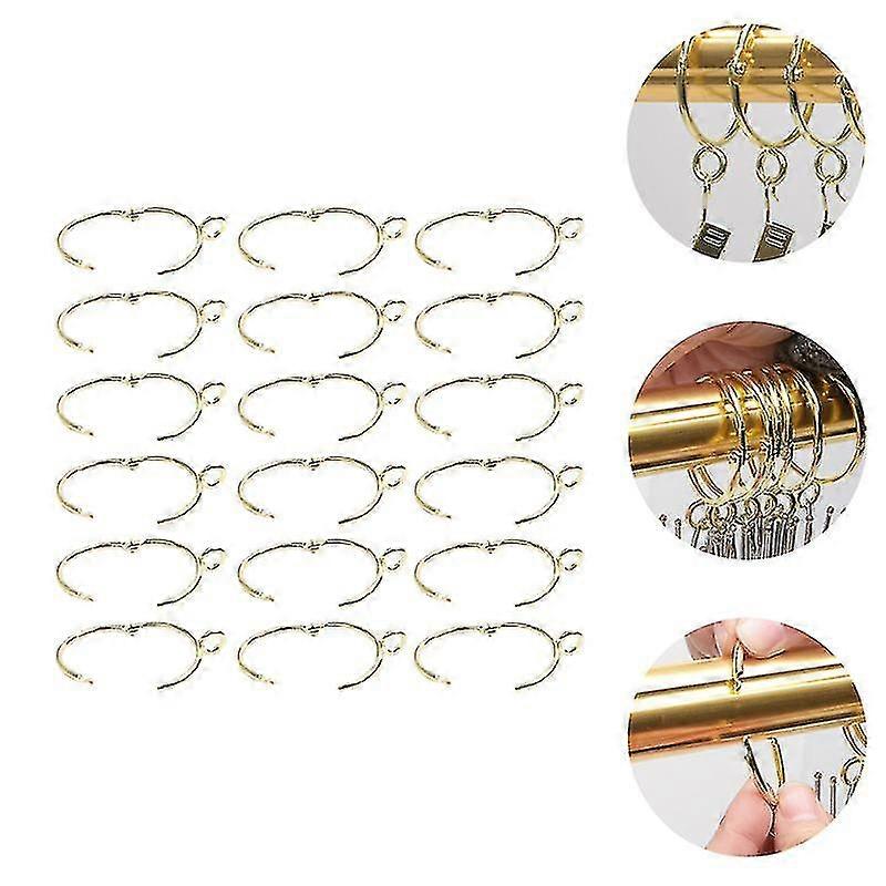 30pcs Openable Curtain Rings Practical Curtain Buckles Accessory(38mm)