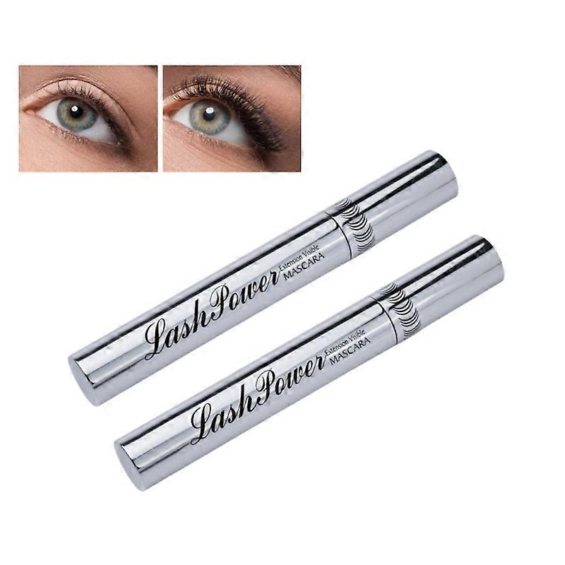 2Pcs Makeup Mascara Long Thick Waterproof And Black