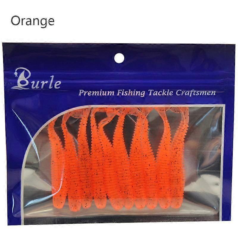 Fishing Lure Jig Wobblers Worm Soft Lures 5cm 6cm 7cm Double Color Artificial Silicone