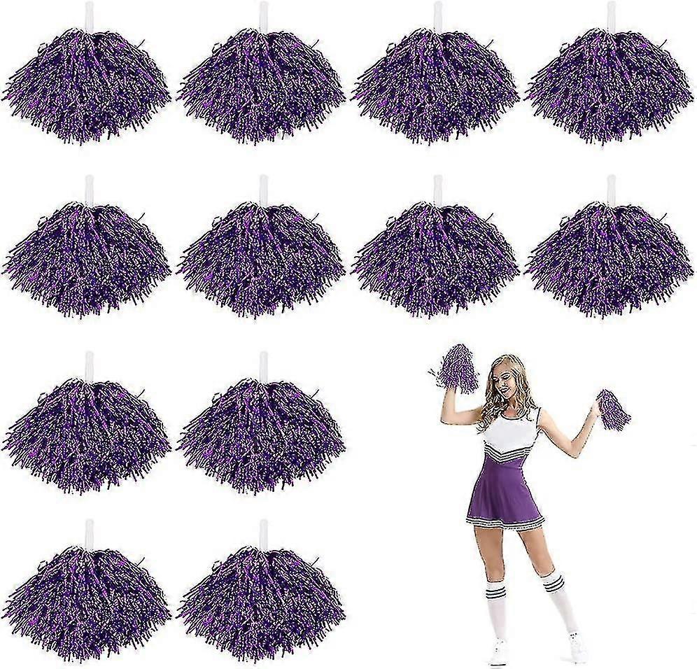 12 قطعة التشجيع بوم بوم. التشجيع المعدني بوم بومز لمدرسة الأطفال