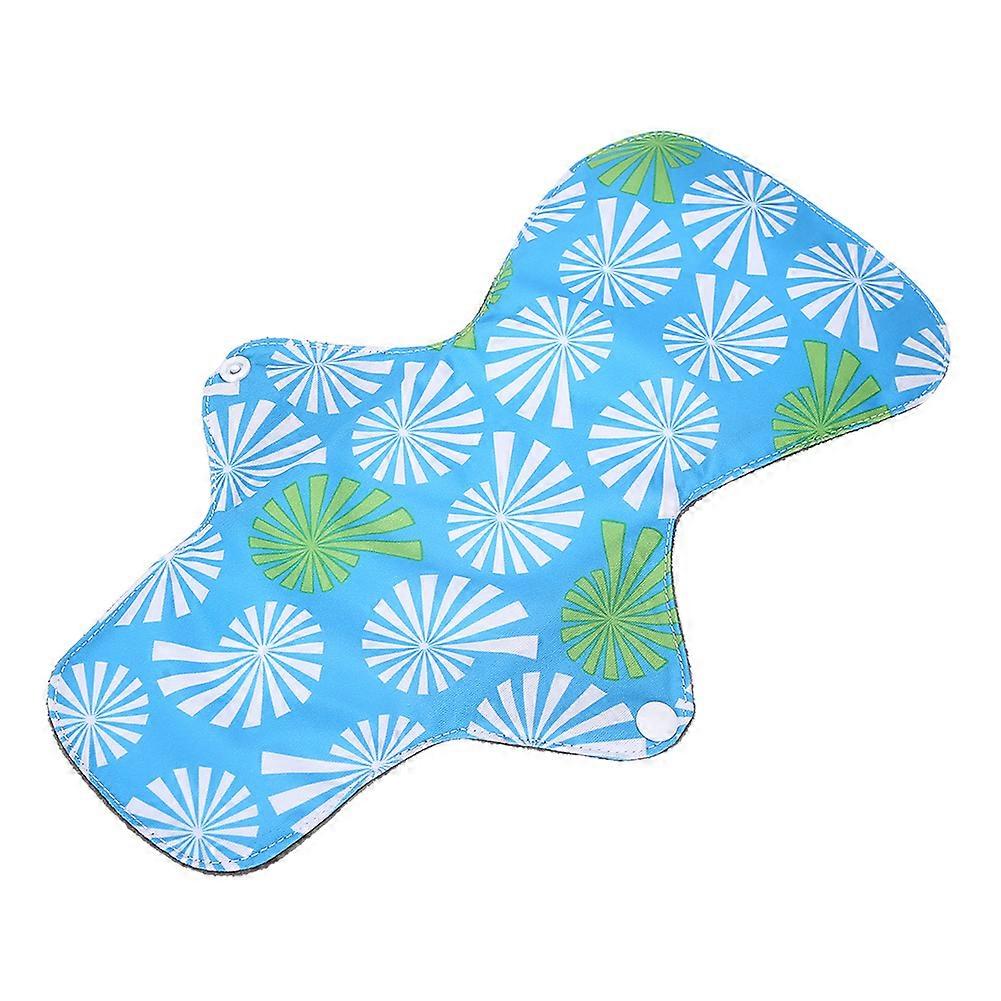 Bamboo Charcoal Fiber Washable Menstrual Pad Reusable Lengthened Sanitary Napkin (L 33cm)#3
