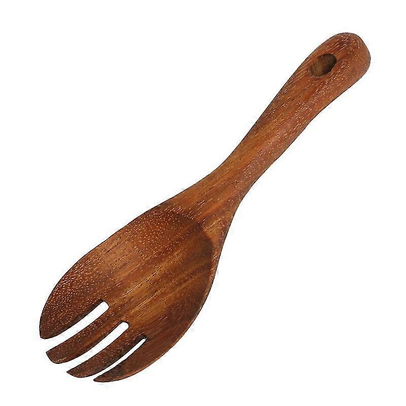 Cookware Salad Serving Fork Spoon Cooking Fork Spoon Acacia Utensils Wooden Salad Sporks