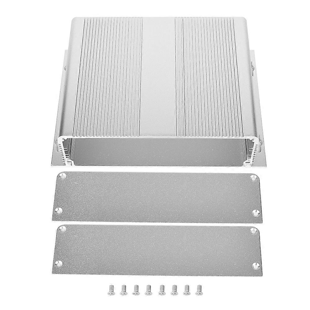 Custodia per progetti elettronici in lega di alluminio argento per circuito stampato 48x204x150mm
