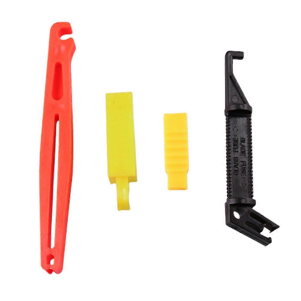 4Pcs Blade Fuse Puller Car Fuse Extractor Fuse Removal Tool Blade Fuse Remover for Car Fuse Holder Fuse Box Disassembly Tool