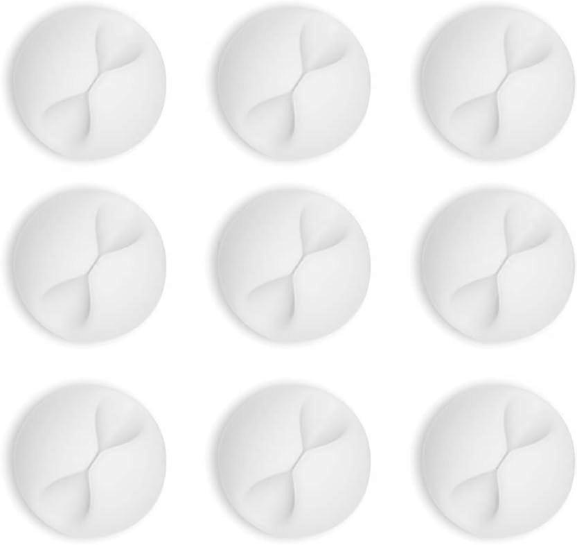 Black Wire Holders, Adhesive Car Cable Clips, 9 Pack