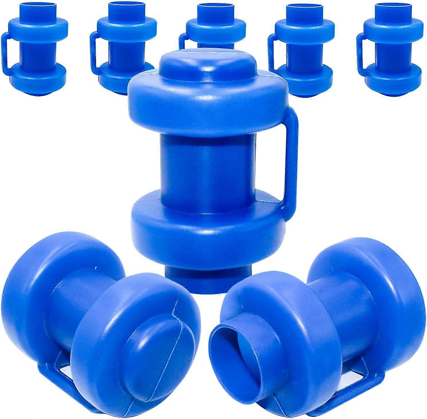 Trampoline End Caps Set of 8 Protection for Trampoline Net Bars 25 mm, Blue